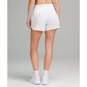 Lululemon Athletica Track That White Lined Shorts Women's Size 6